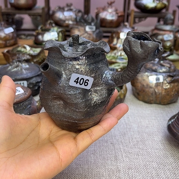 裸柴烧陶瓷手工茶器