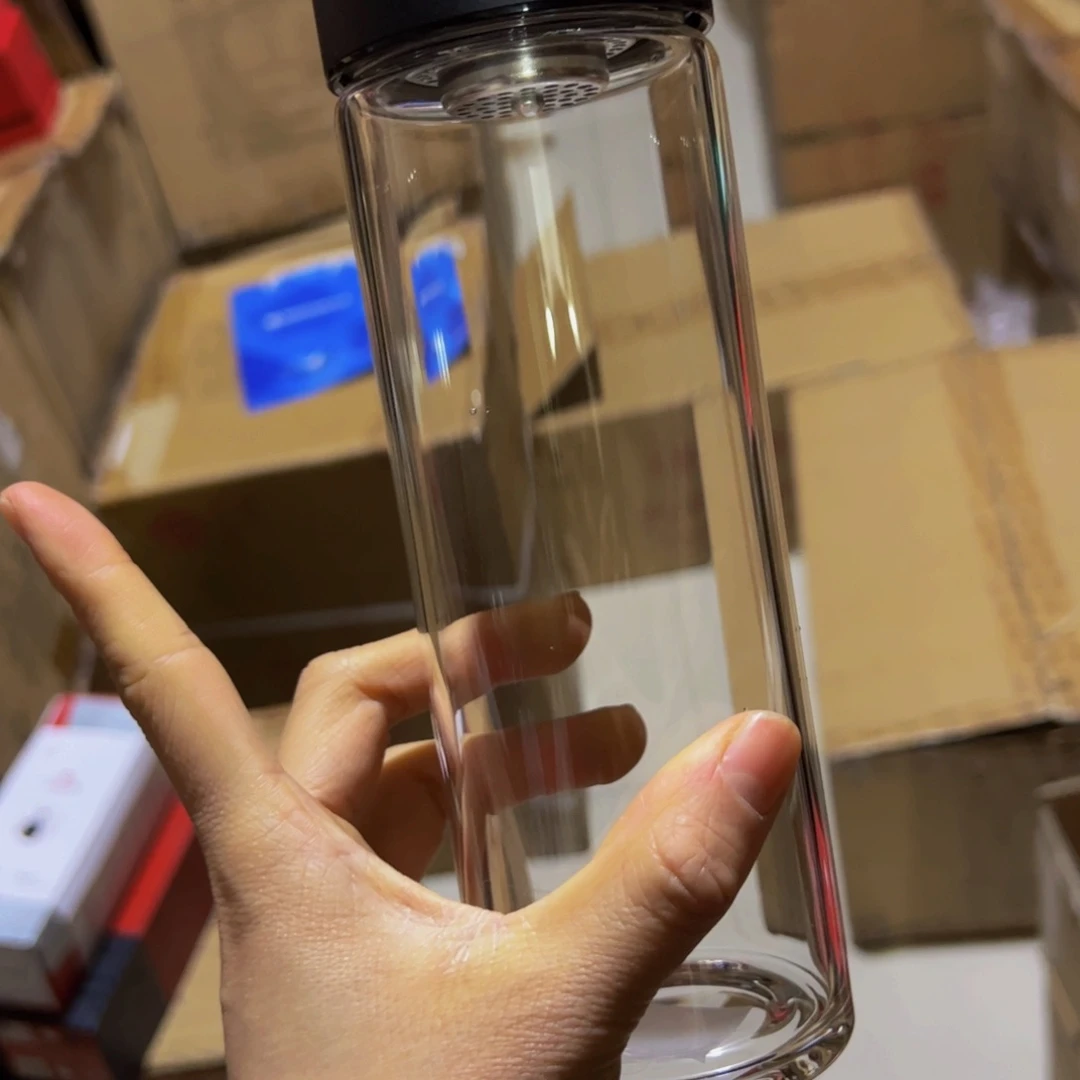 希7758单层烫手玻璃杯445ml验货签收