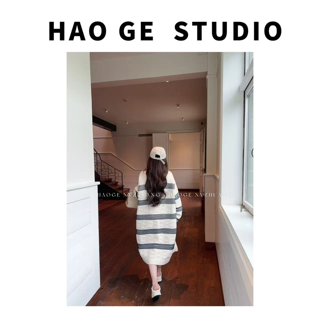 浩哥严选●伦敦早课HGQ5MY3807A羊毛混纺毛衣预时尚宽松秋冬休闲款