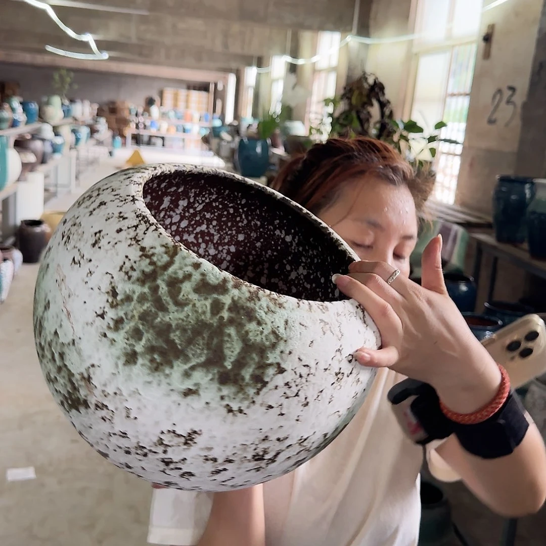 紫砂花盆王嫂花盆0916-212高25口21
