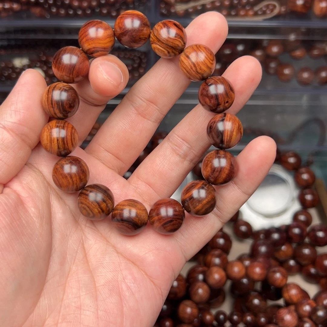 黄花梨/降香黄檀海南黄花梨老料多彩1.5水波满纹妖纹