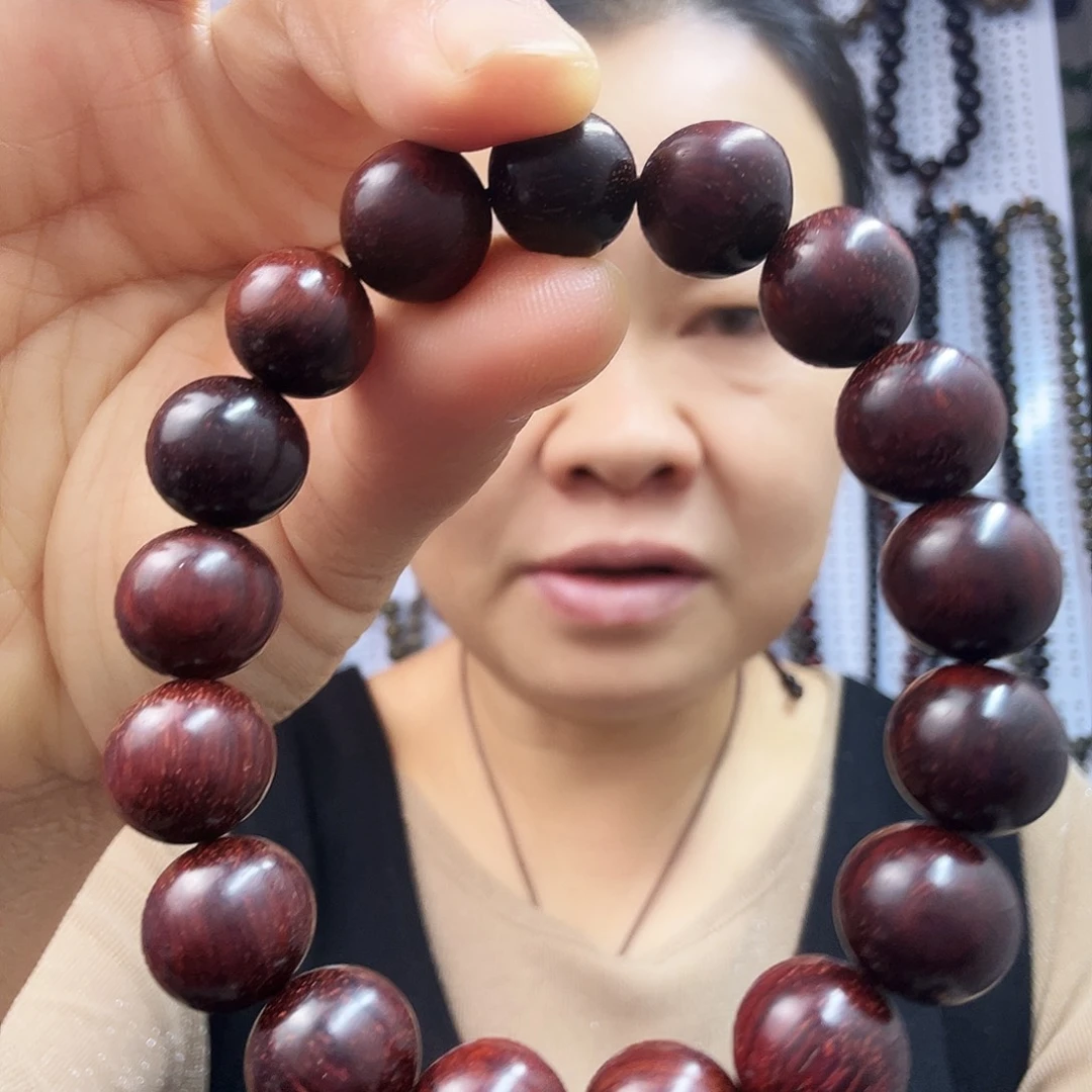 扇子紫檀木1.2的17粒
