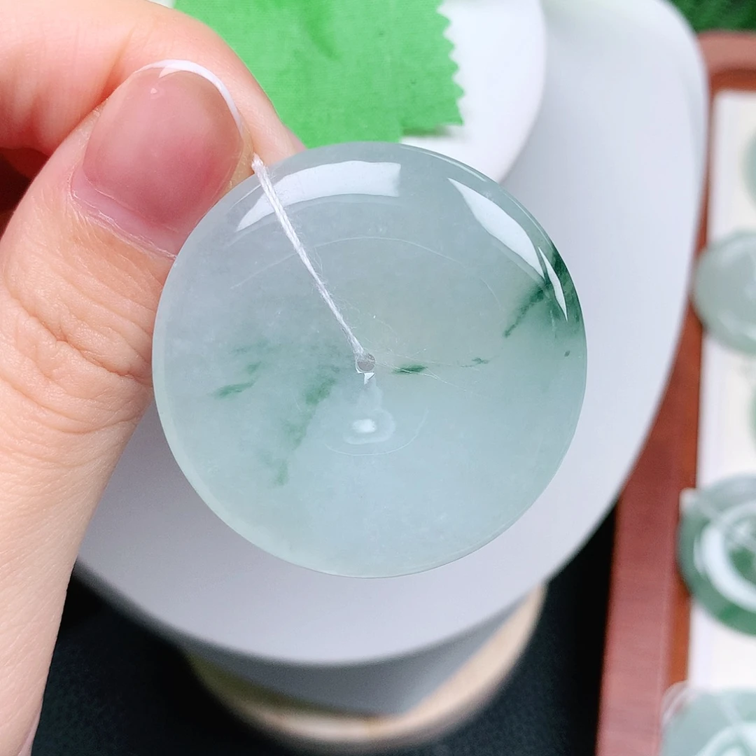 翡翠未镶嵌颈饰平安39-5.9