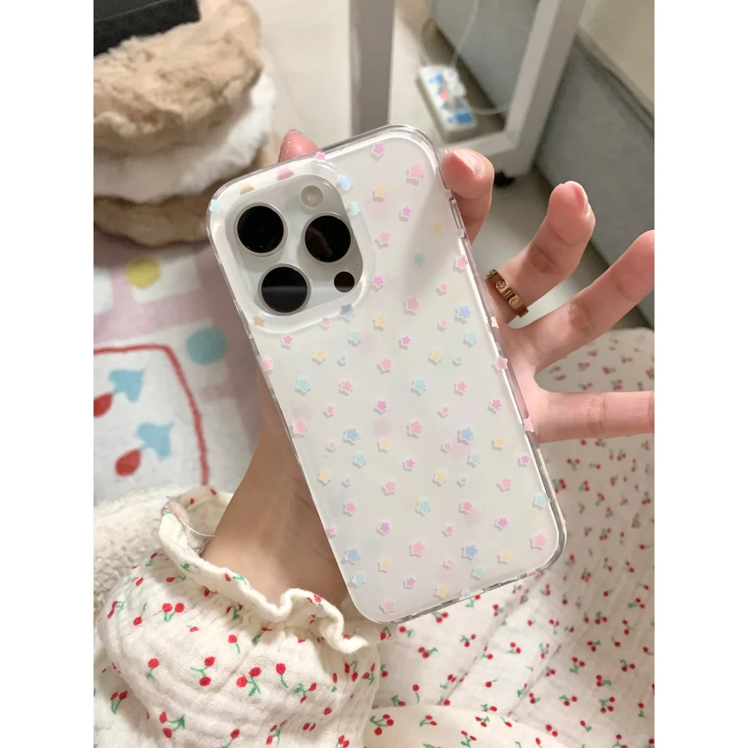 BANCA松弛慵懒星星适用ihone16promax苹果15手机壳14新款13双层12