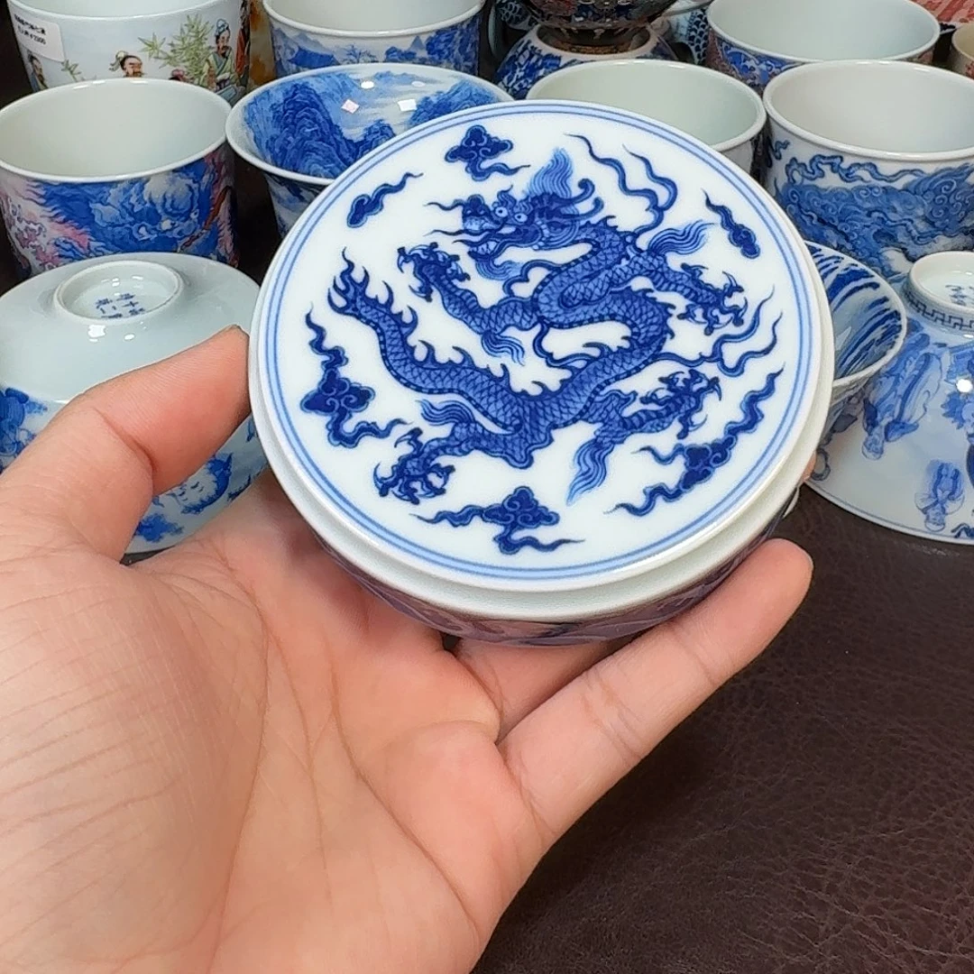 冰***鱼现代景德镇陶瓷杯