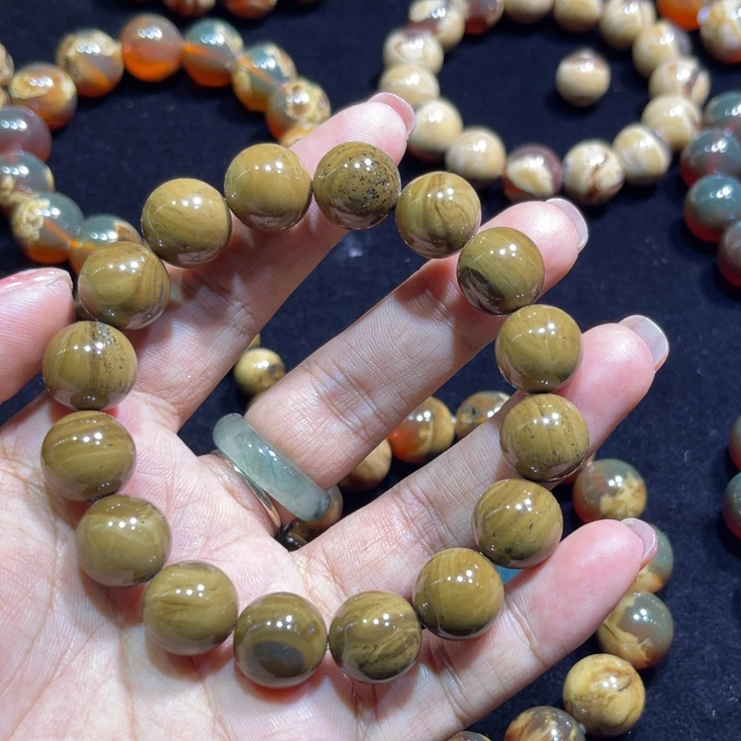 未镶嵌琥珀手链跟蜡14