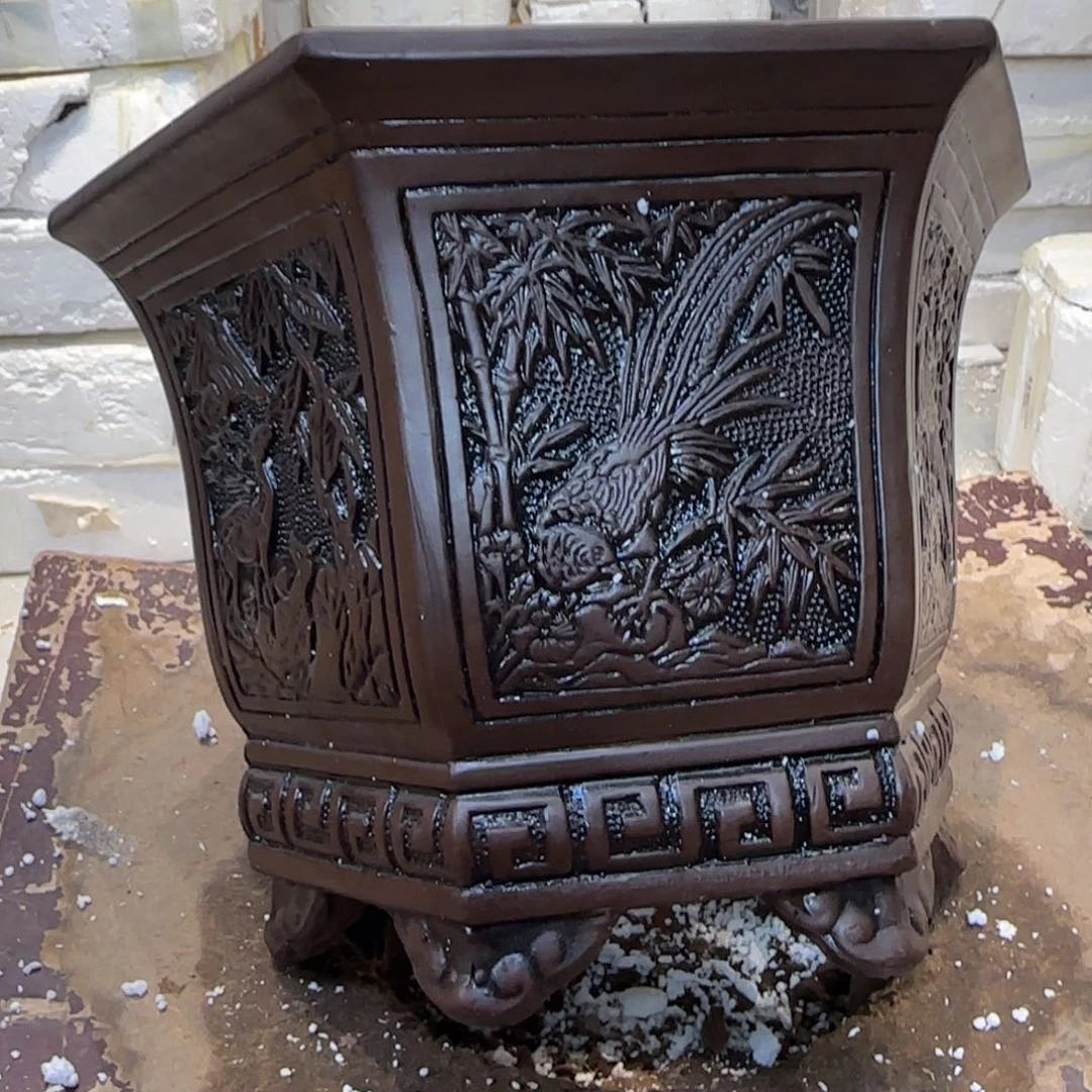 紫砂花盆口径26.22口径