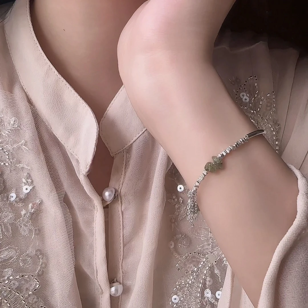 925银手链 新中式国风手链复古精致碎银手串半镯民族风轻奢送礼