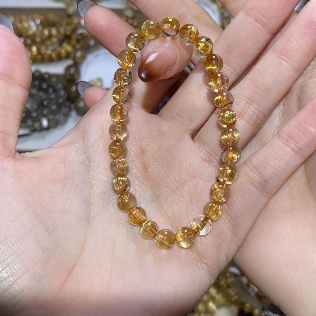 水晶未镶嵌手串6.8咪