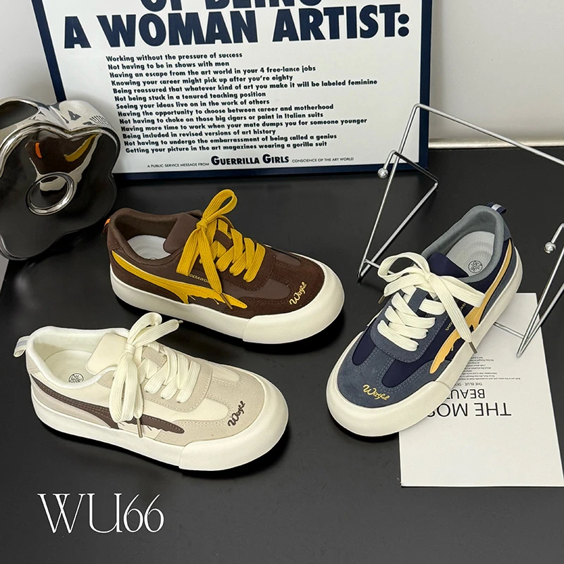 休闲女鞋秋季透气轻奢鞋子女款爆款2025新款徳训鞋厚底百搭运动鞋