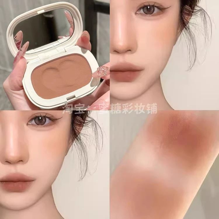 日杂焦糖腮红是我本命!幻影小熊土豆泥琥珀腮红单色醺杏仁奶茶妆