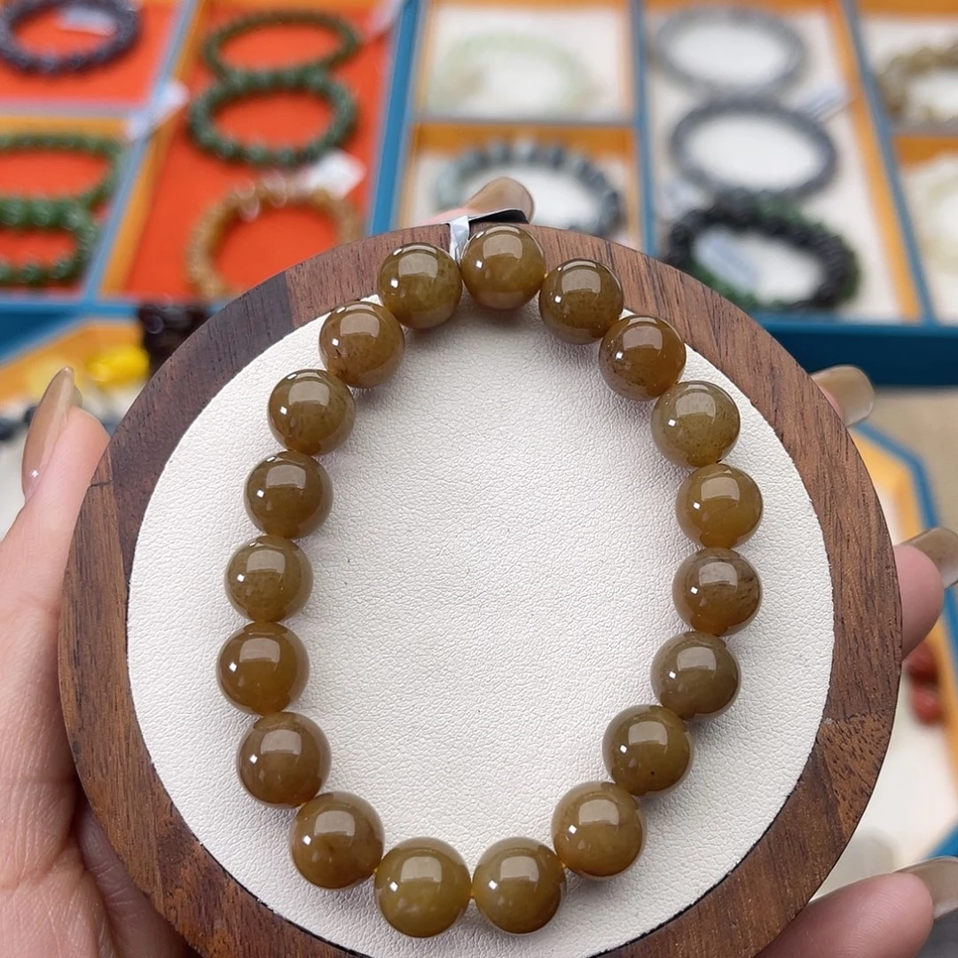 和田玉未镶嵌手串A28卡10