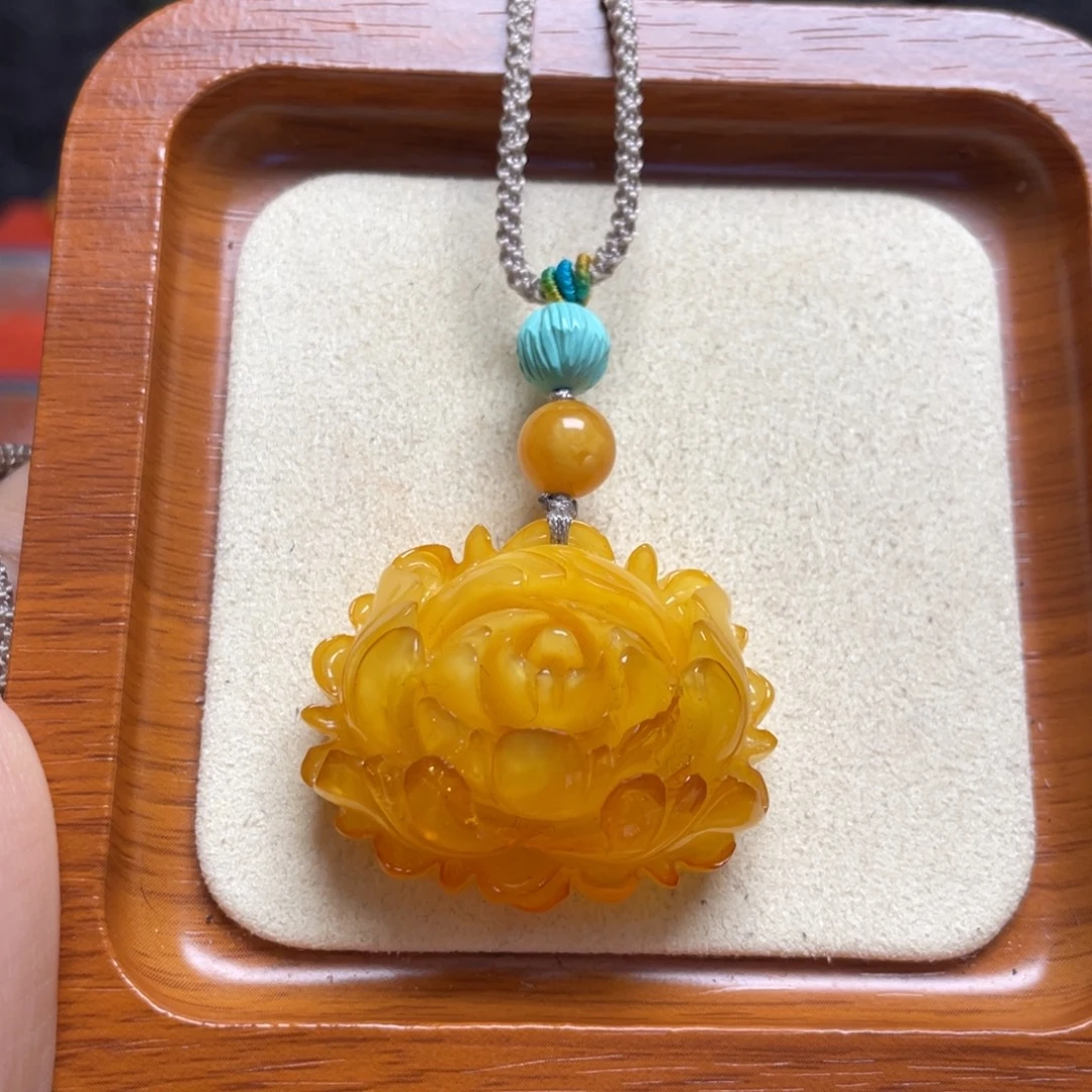 蜜蜡颈饰未镶嵌项链