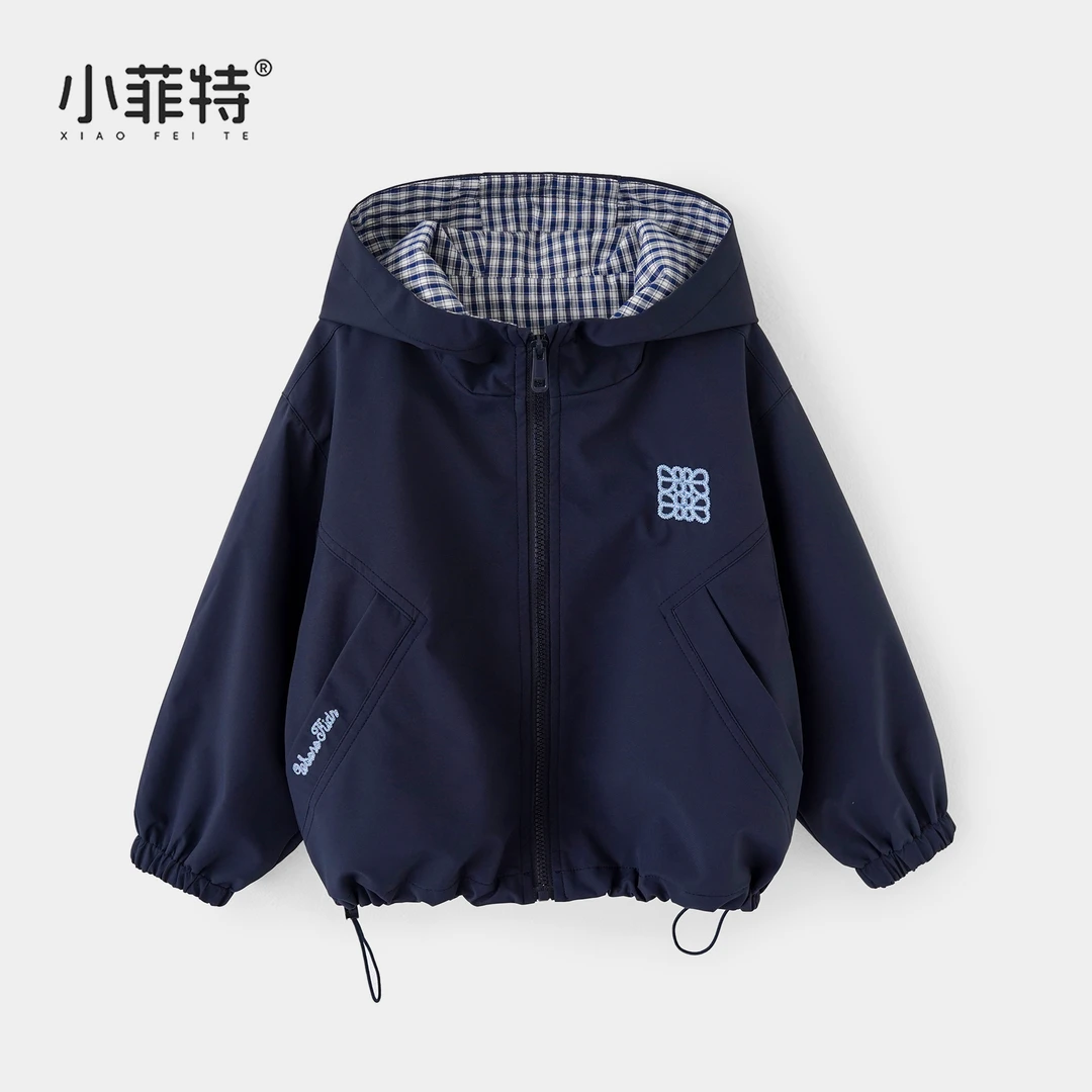 小菲特女童秋装新款长袖连帽上衣中大童儿童休闲外套BGYQ52740