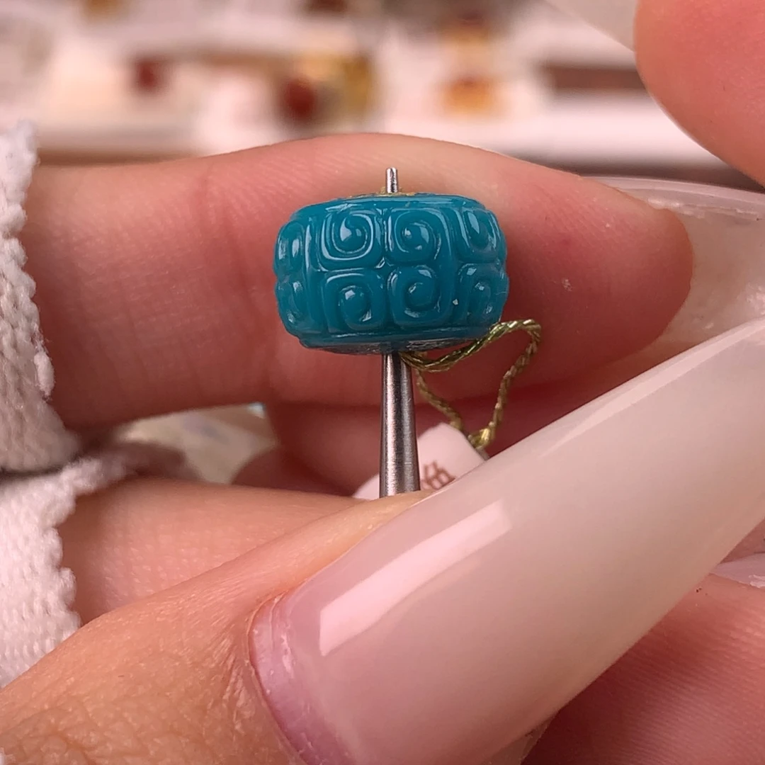 绿松石未镶嵌配饰蕊11*7.5