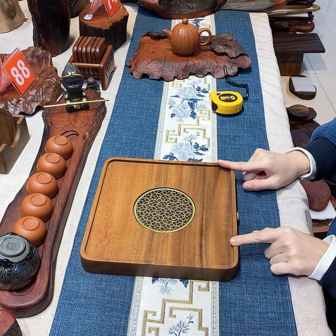 南美胡桃木干湿两用茶盘