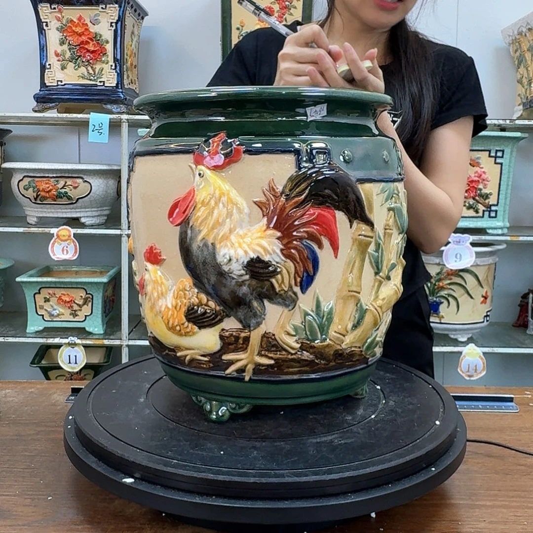 叶***）完全开放石湾盆300花盆
