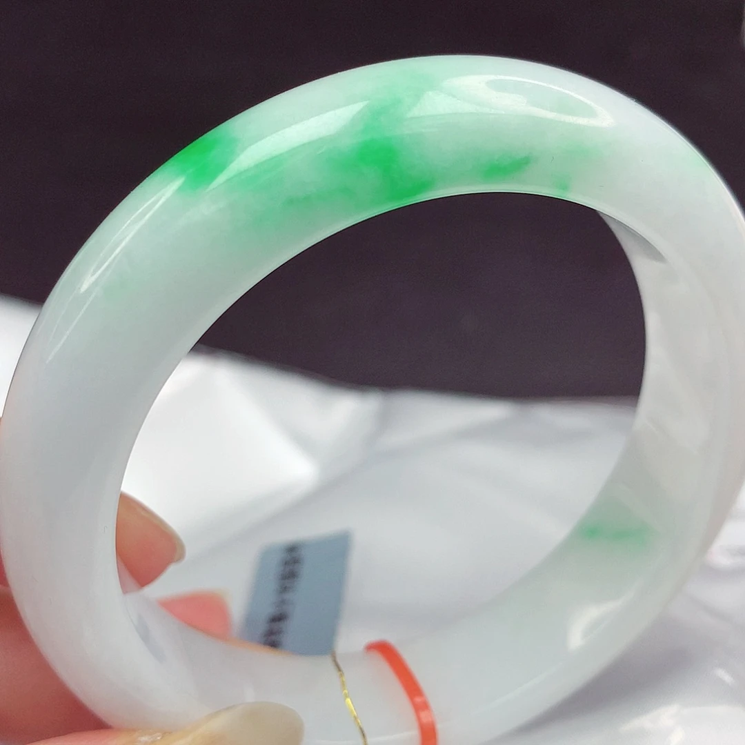 翡翠未镶嵌手镯5960圈969