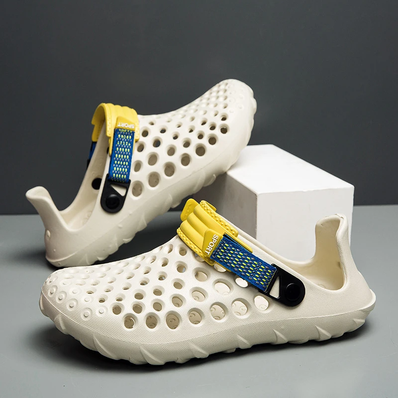 洞洞鞋男款2025夏季新款爆款外穿防滑厚底踩屎感男士户外沙滩凉鞋