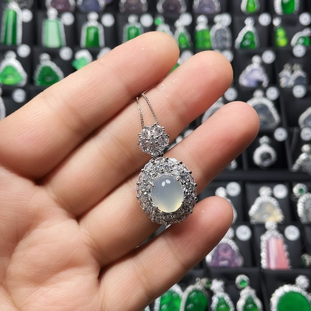 玛瑙/玉髓颈饰合金