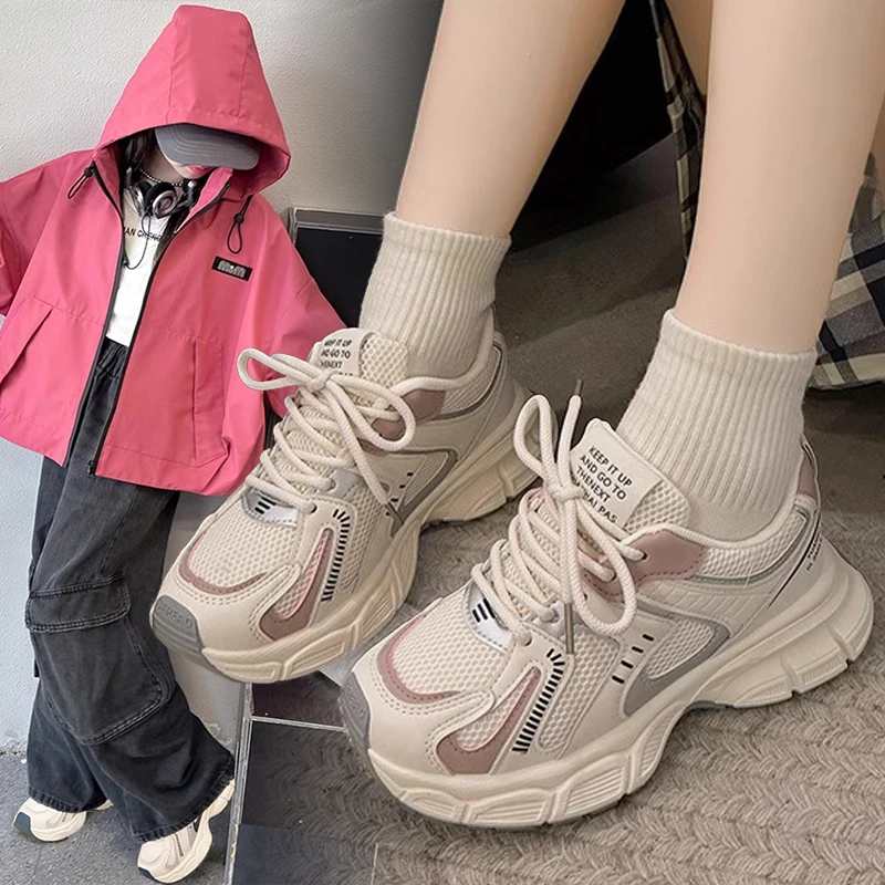 女童运动鞋2025秋冬爆款防滑时尚百搭老爹鞋中大童舒适软底休闲鞋