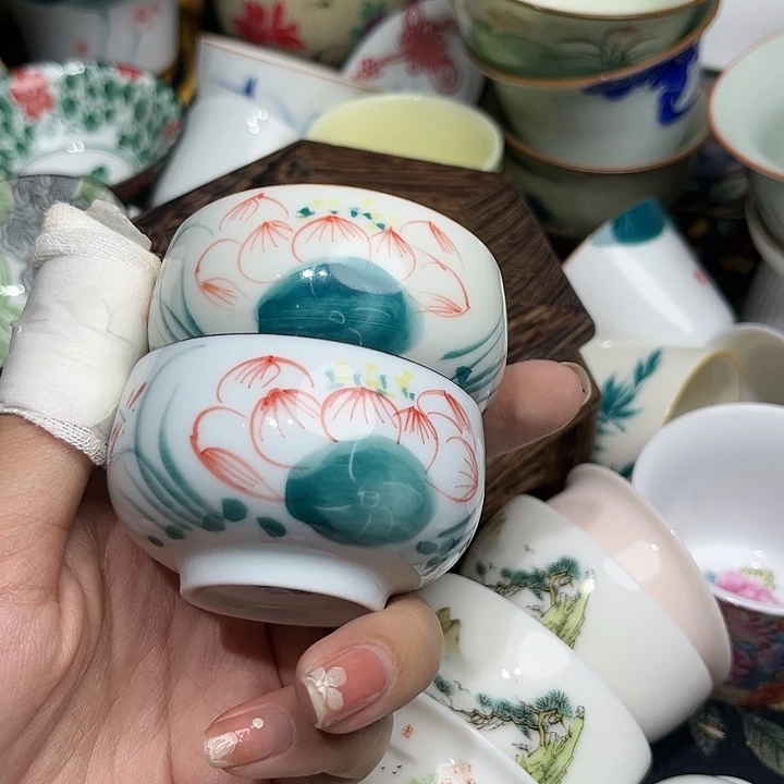 2只微瑕茶具茶具茶具