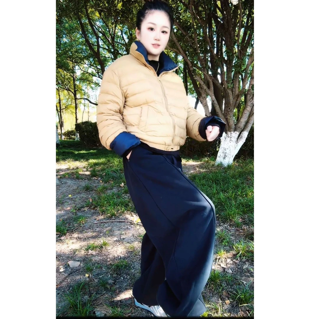 X11  韩版男女童新款时尚儿童洋气百搭休闲加绒休闲裤