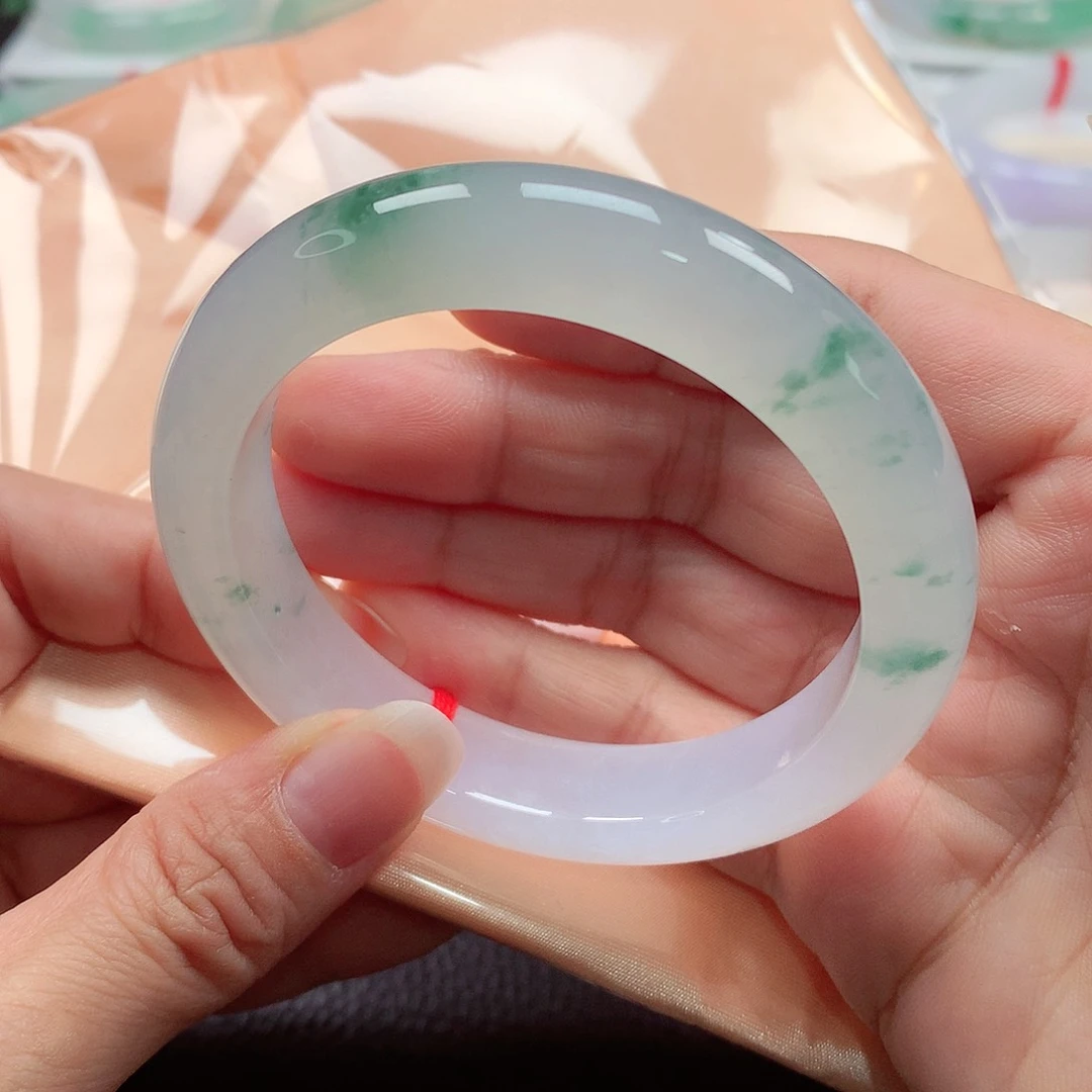 翡翠手镯未镶嵌天然A货翡翠手镯，108号