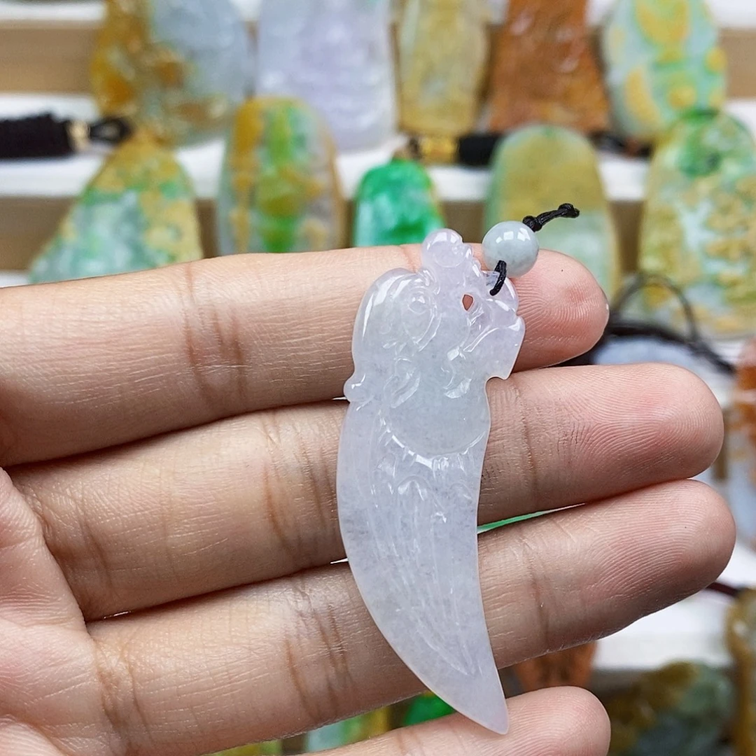颈饰未镶嵌翡翠天然翡翠A货