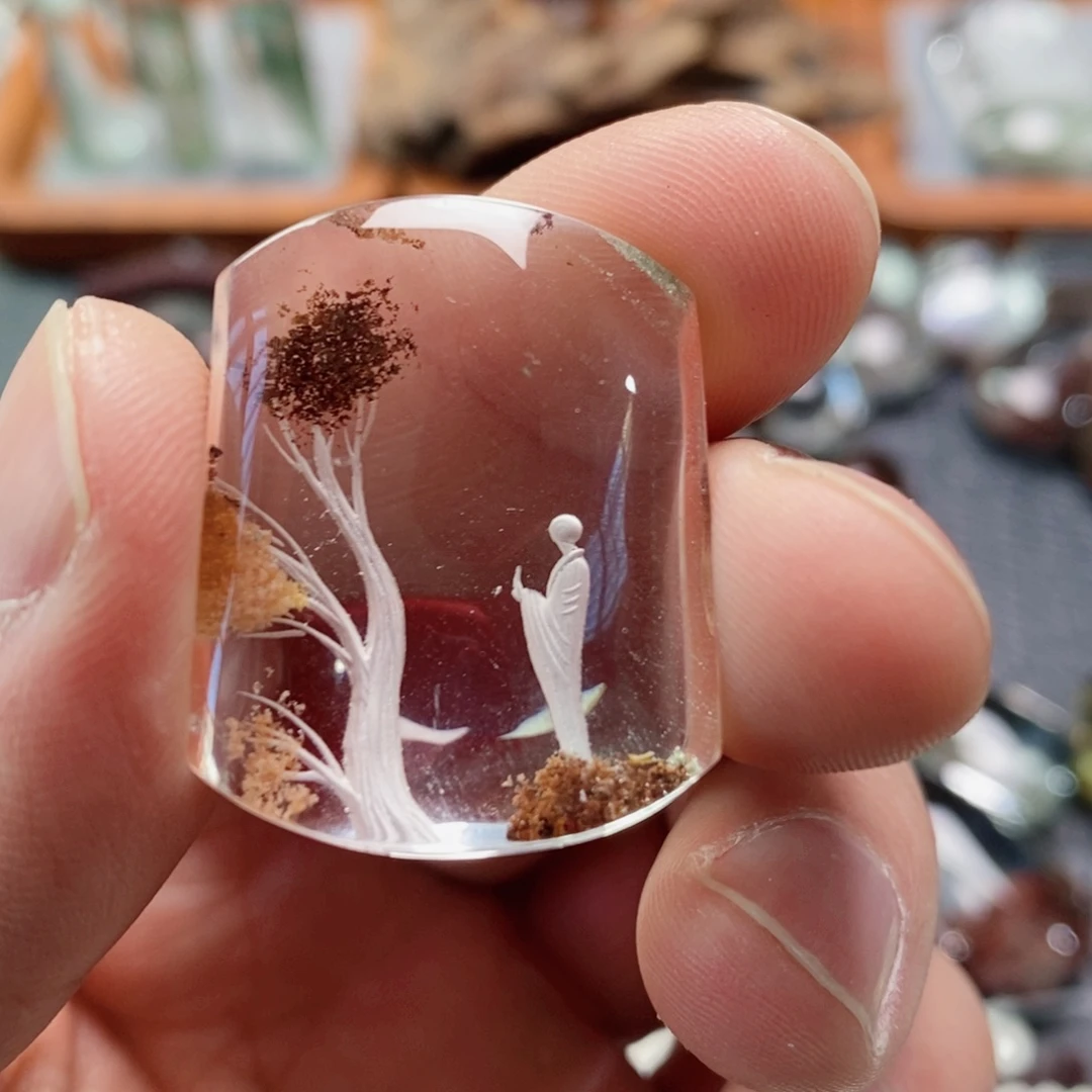 水晶未镶嵌吊坠(不含链)