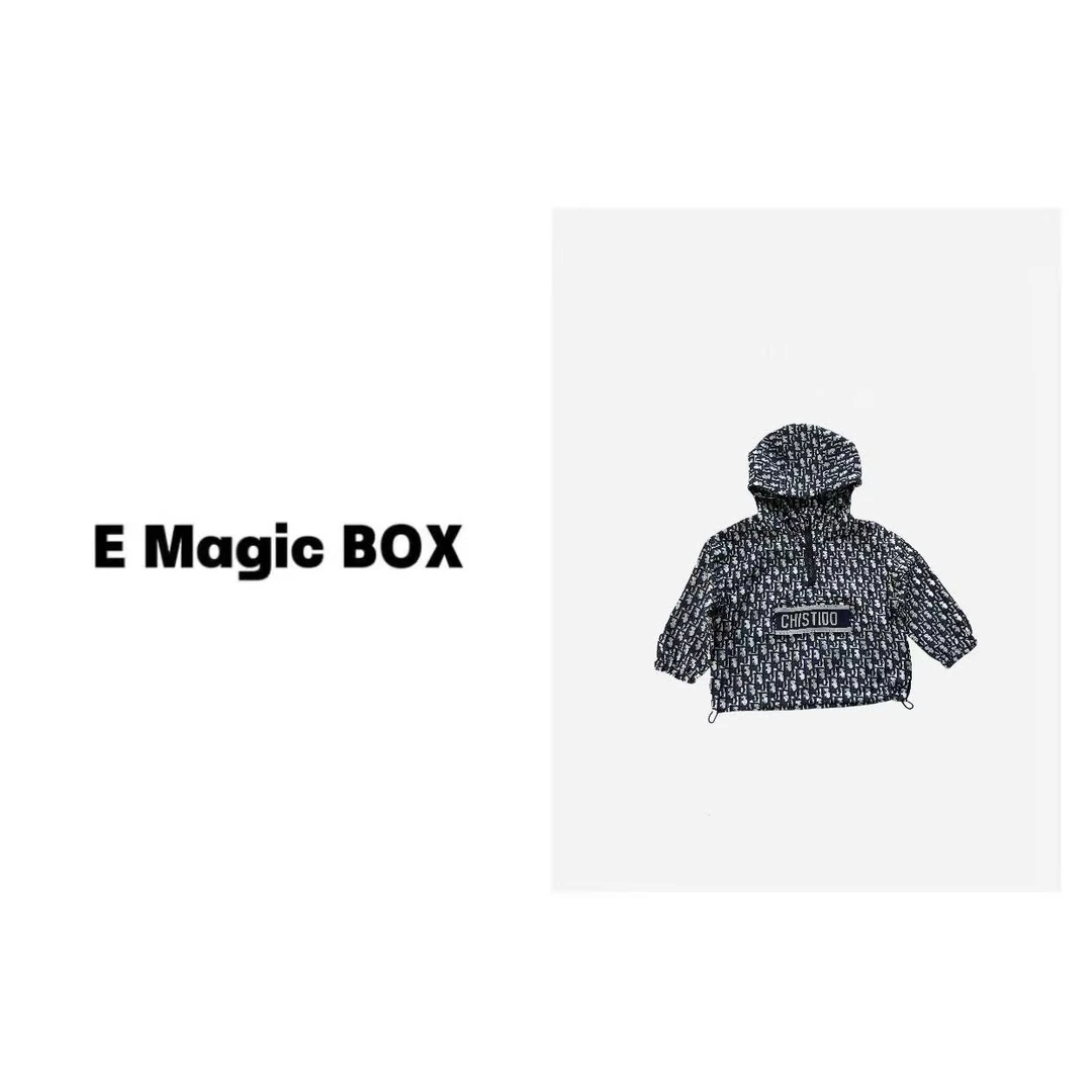 潮牌童装定制“奥利奥”儿童限量款春秋冲锋衣外套3654