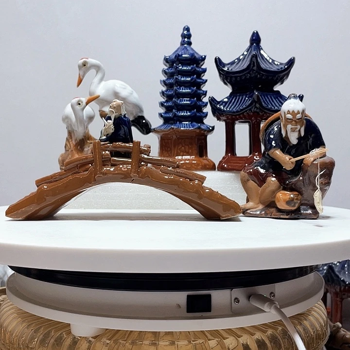 有机玻璃盆景假山鱼缸造景