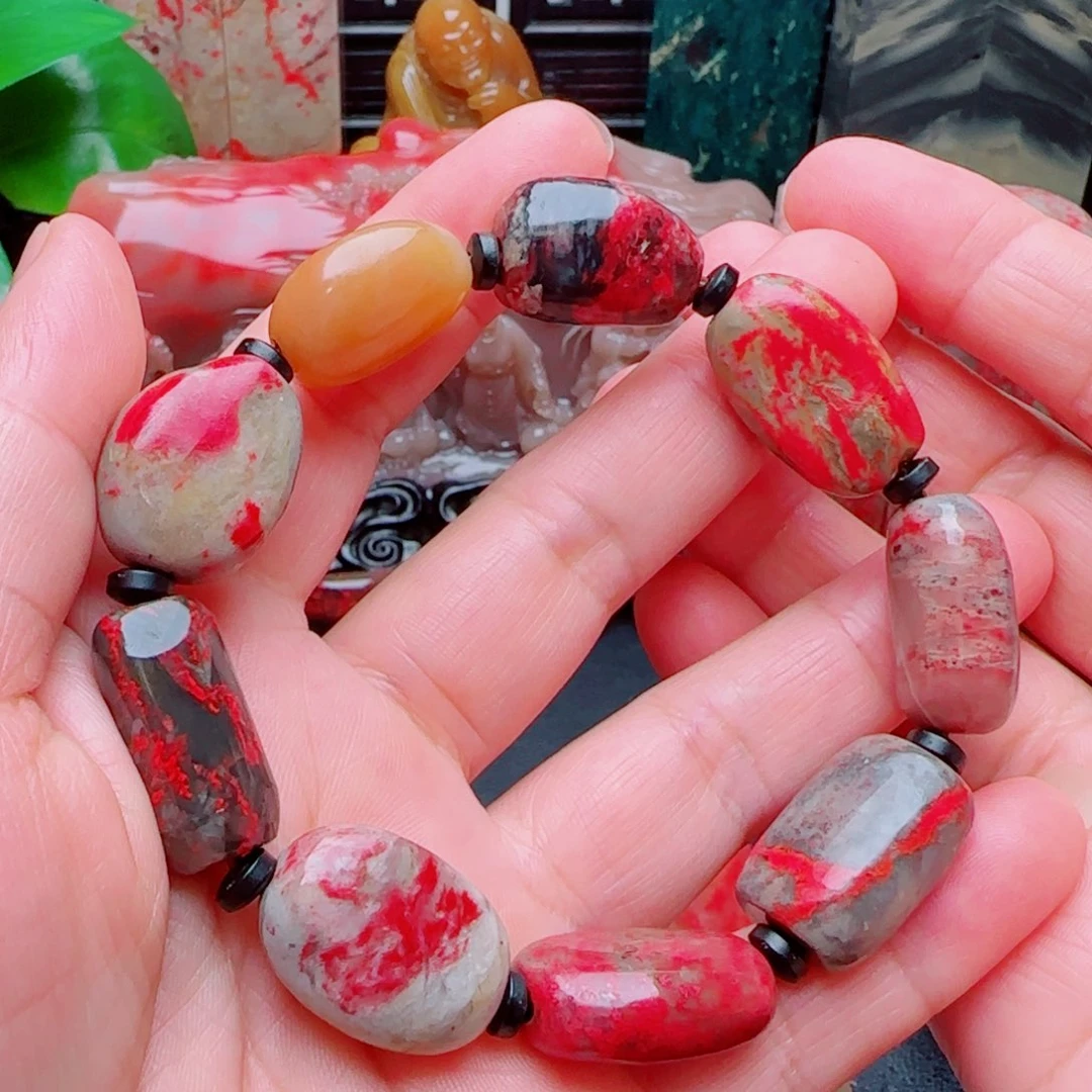 用***1昌化鸡血石昌化鸡血石手串