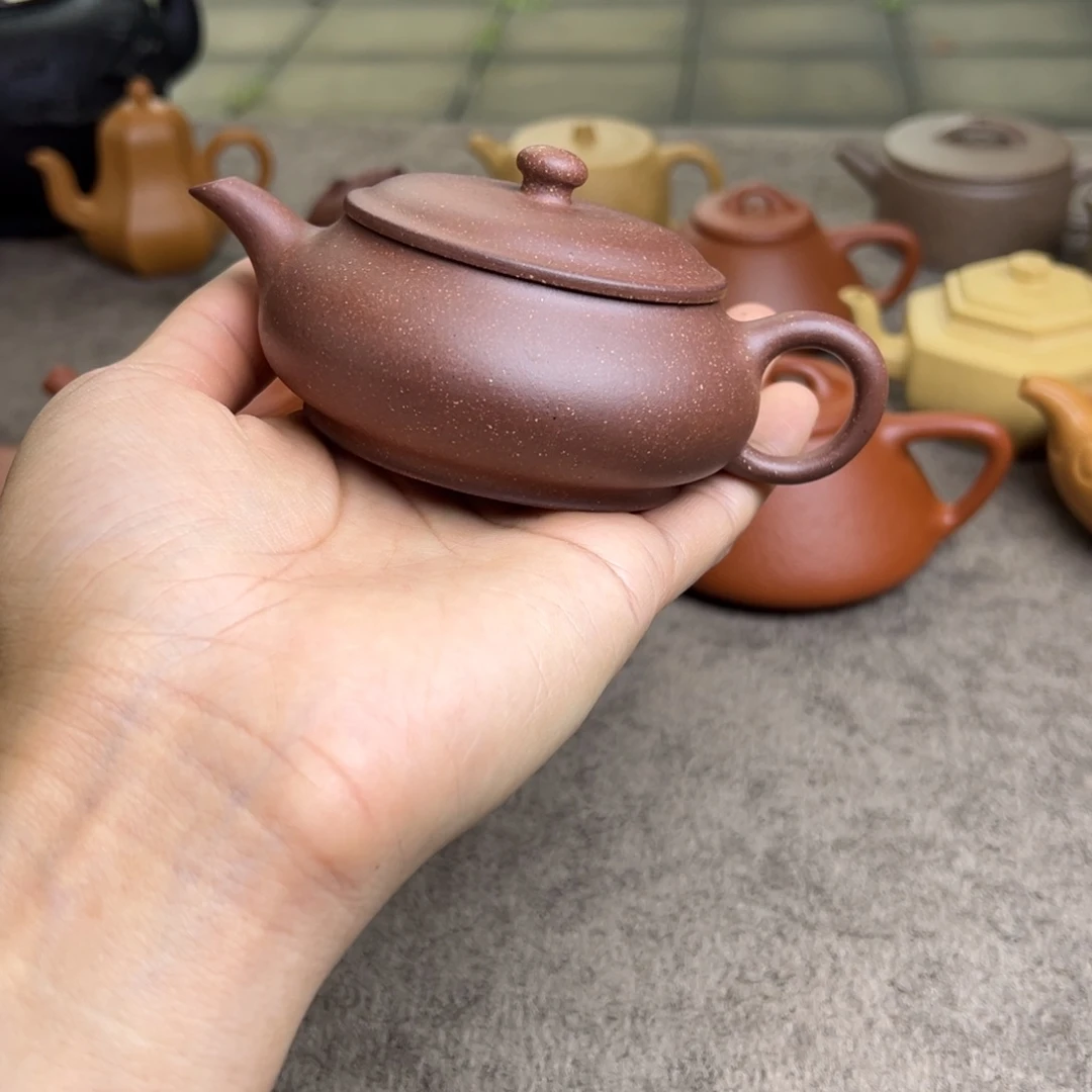 紫泥茶壶花块紫泥明炉