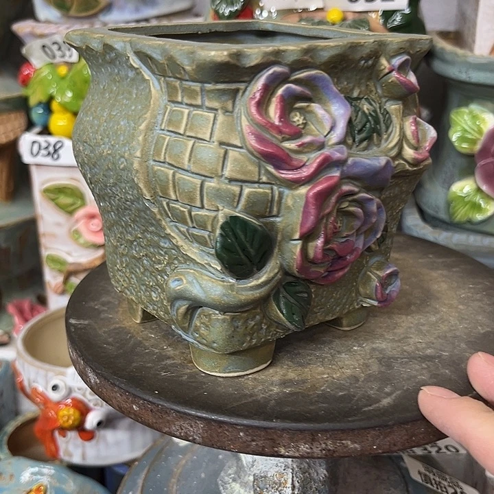 粗陶材质多肉花盆