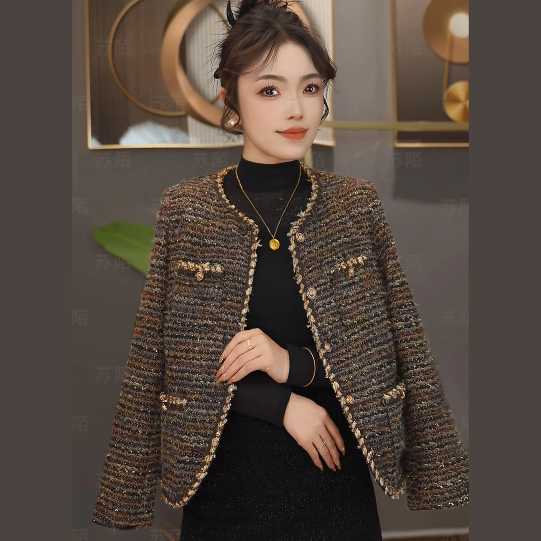 苏陌法式澳绒小香风外套高级感时尚秋款显瘦潮牌2025新款爆款上衣