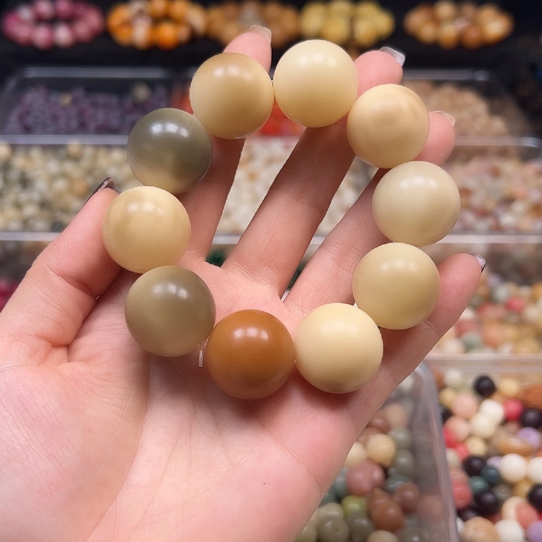 菩提根/象牙果手串通货22干磨瓜皮圆1