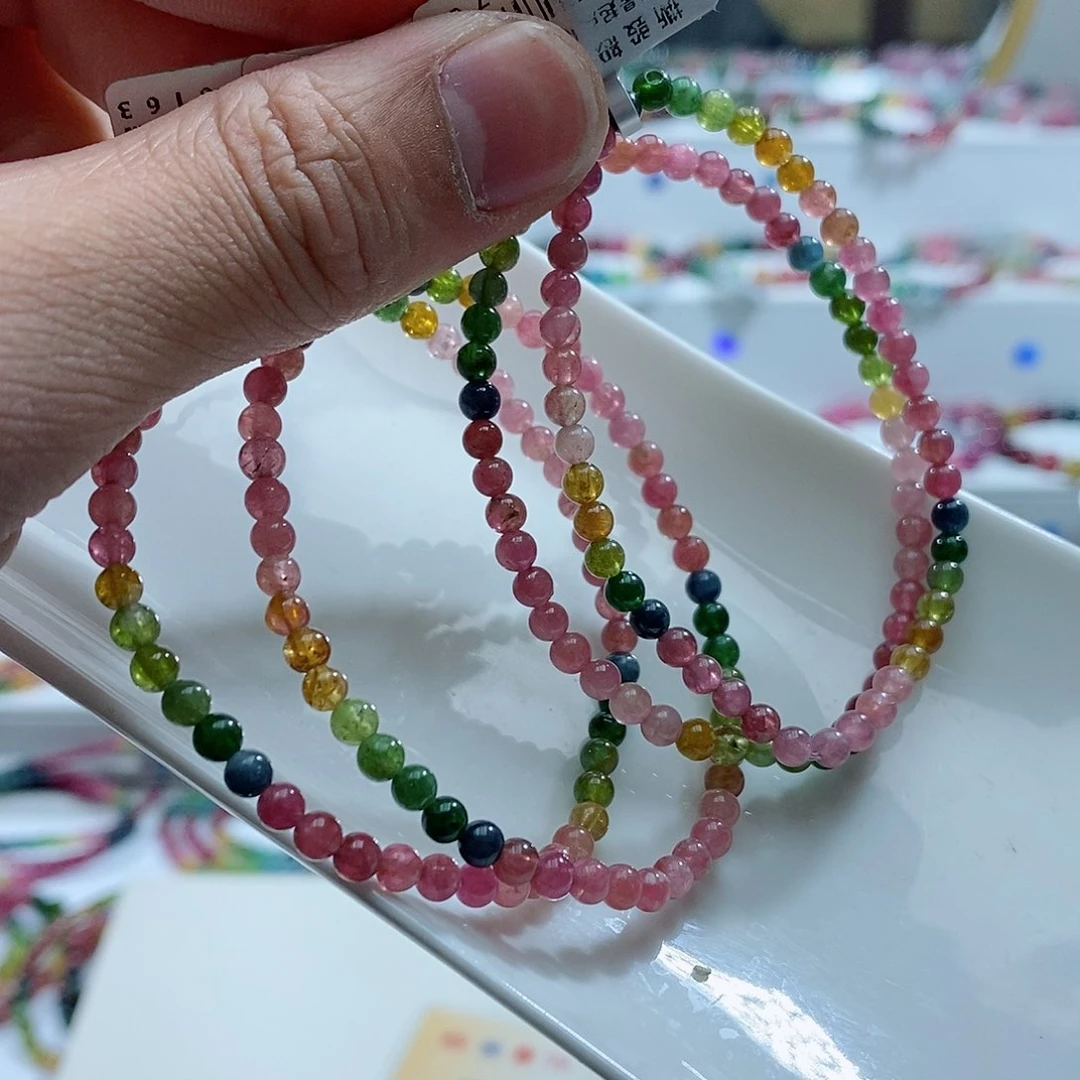 碧玺手链未镶嵌多样性发一条