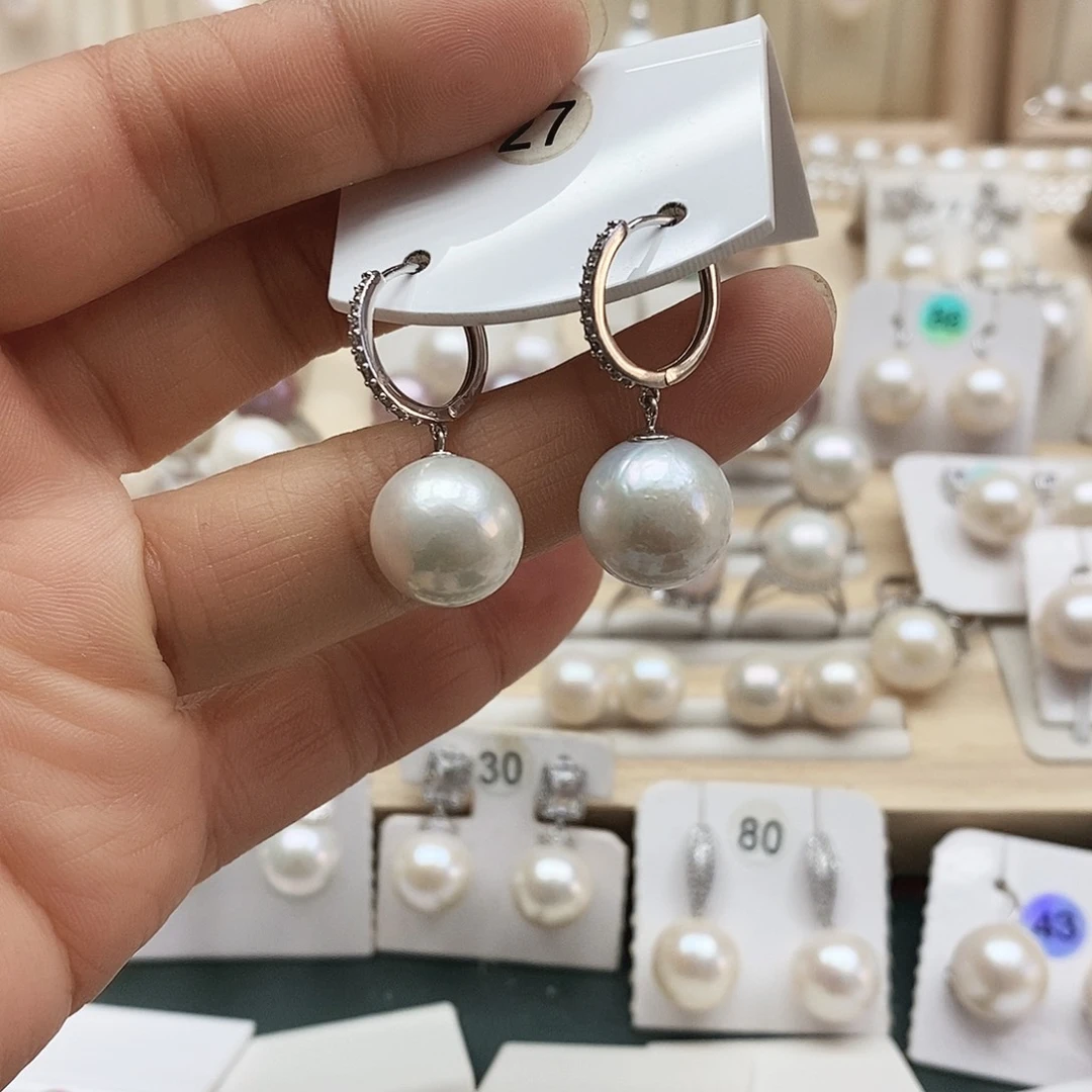 淡水珍珠银S925镶嵌颈饰