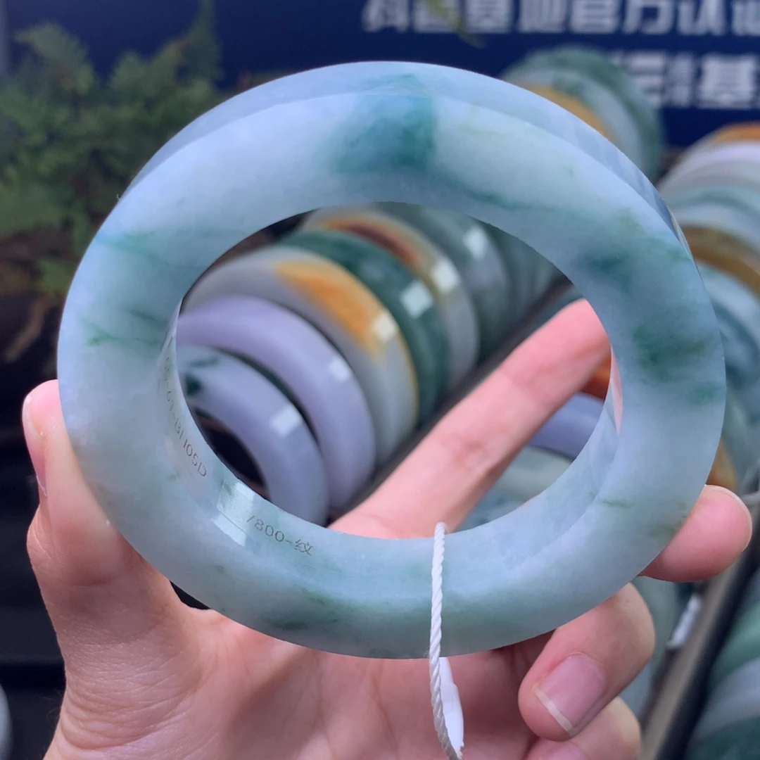 定制翡翠未镶嵌手镯定制不退不换