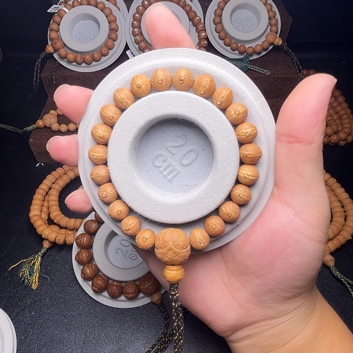 手串凤眼菩提11mm实心玉化皮