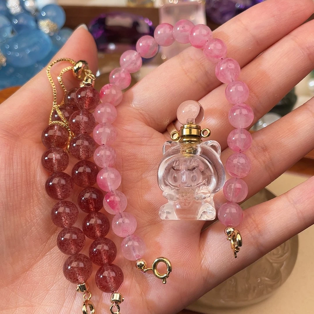 水晶手链未镶嵌小****t天然水晶吊坠061