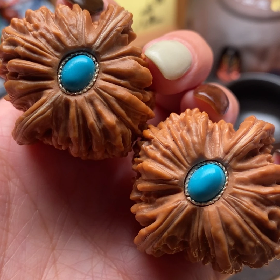 把件文玩核桃40尺寸四座楼