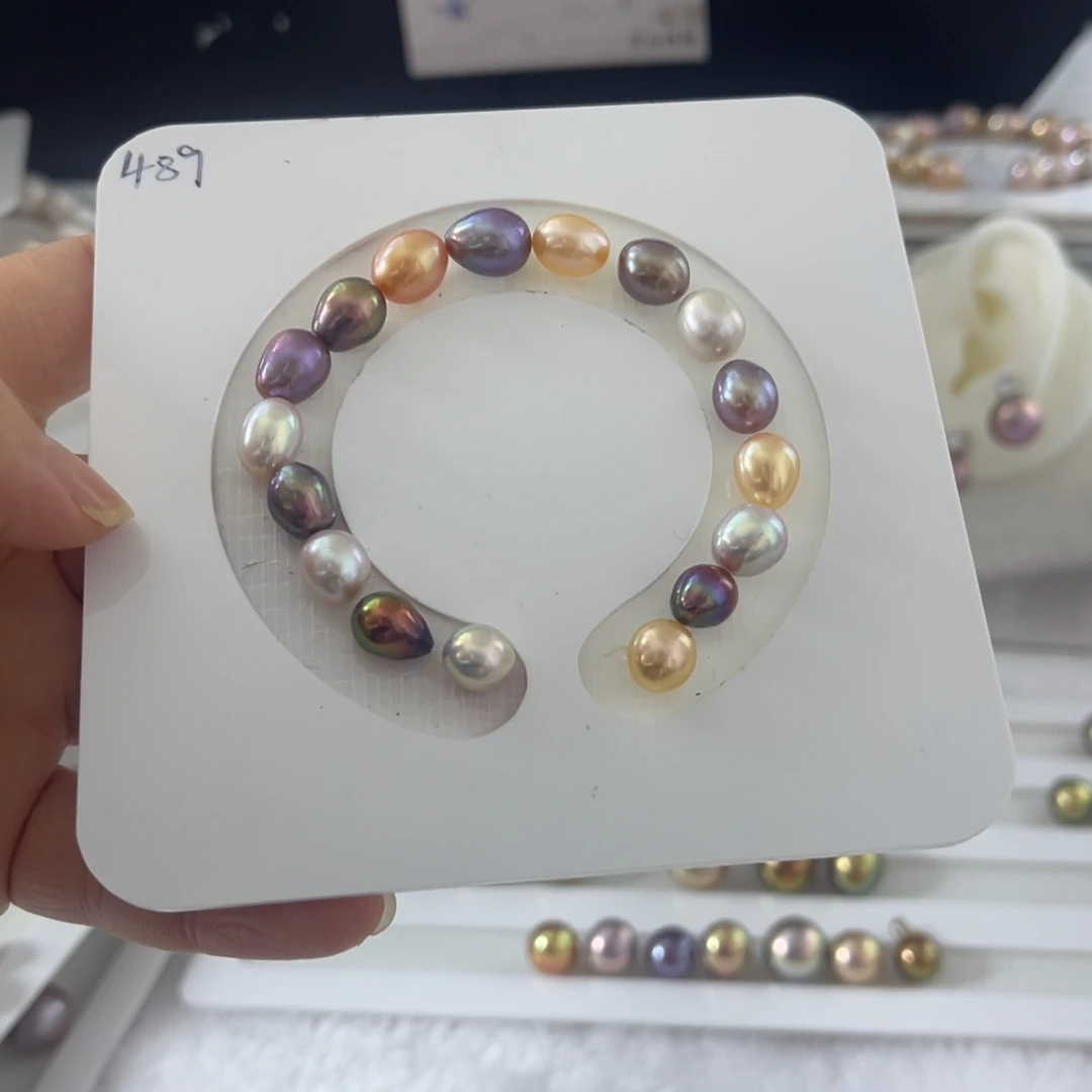 淡水珍珠银S925镶嵌手绳