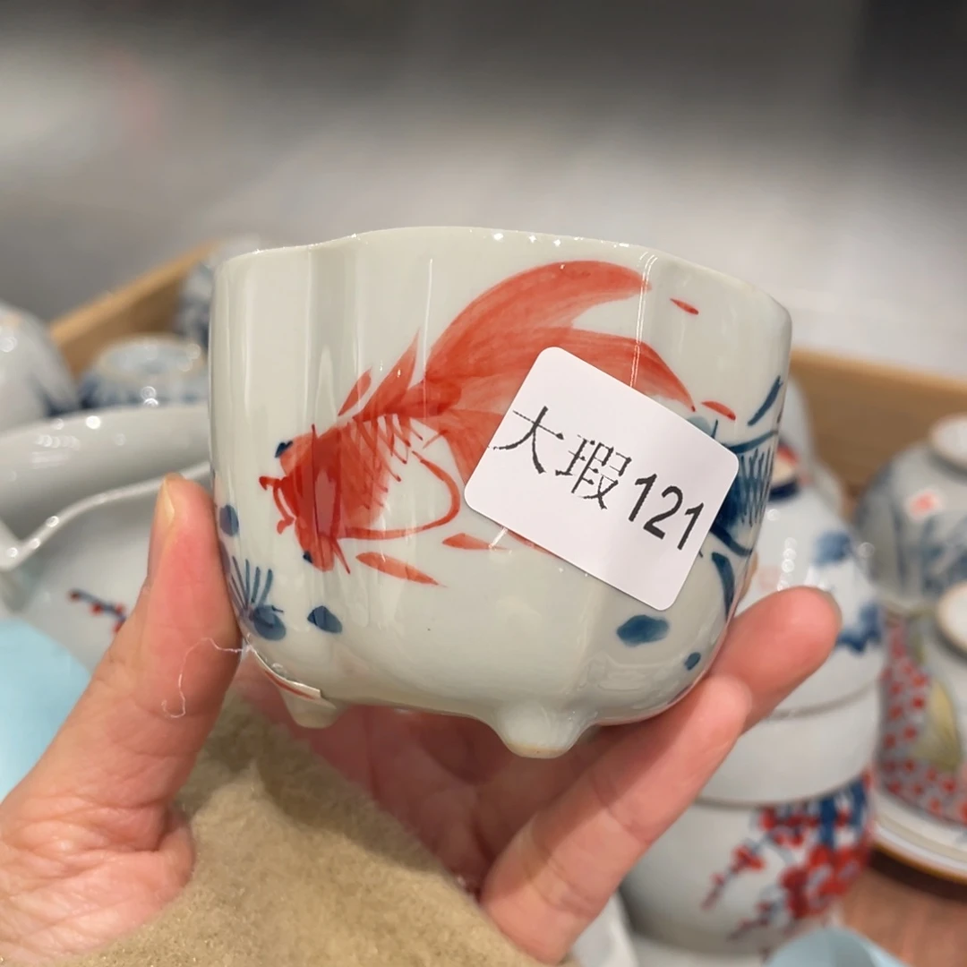 有瑕釉下彩纯手绘