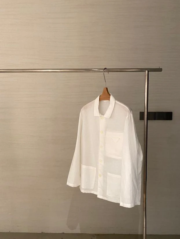 棉麻白衬衫女春季  PJ2121