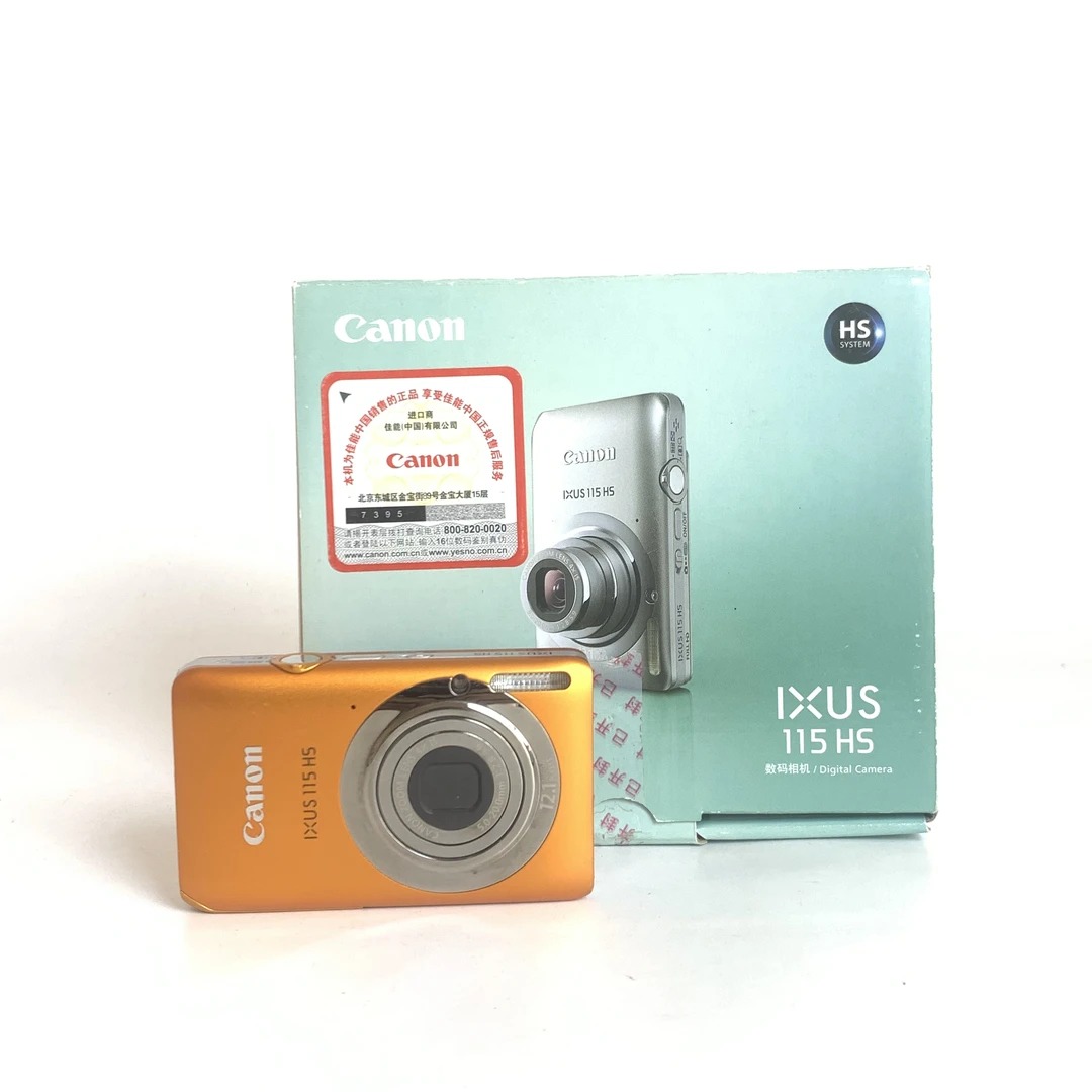 95新 Canon/佳能 ixus115 橙色 带原盒 1210万像素带实况 ccd
