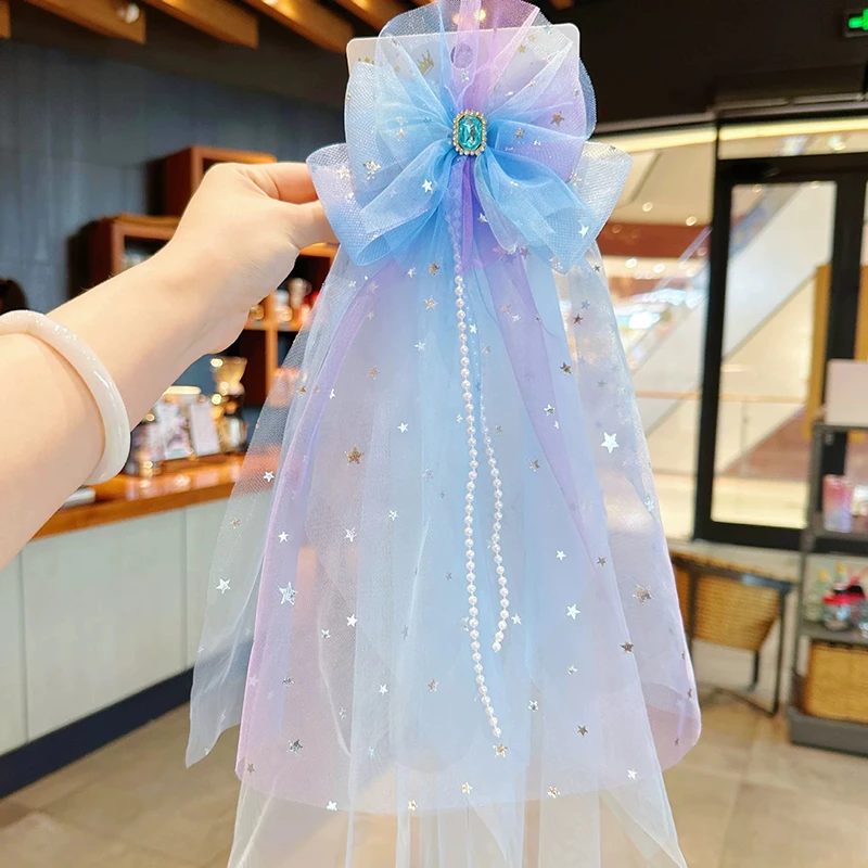 RC170 171儿童头纱女童公主裙皇冠头饰生日发夹宝宝花童发饰小女