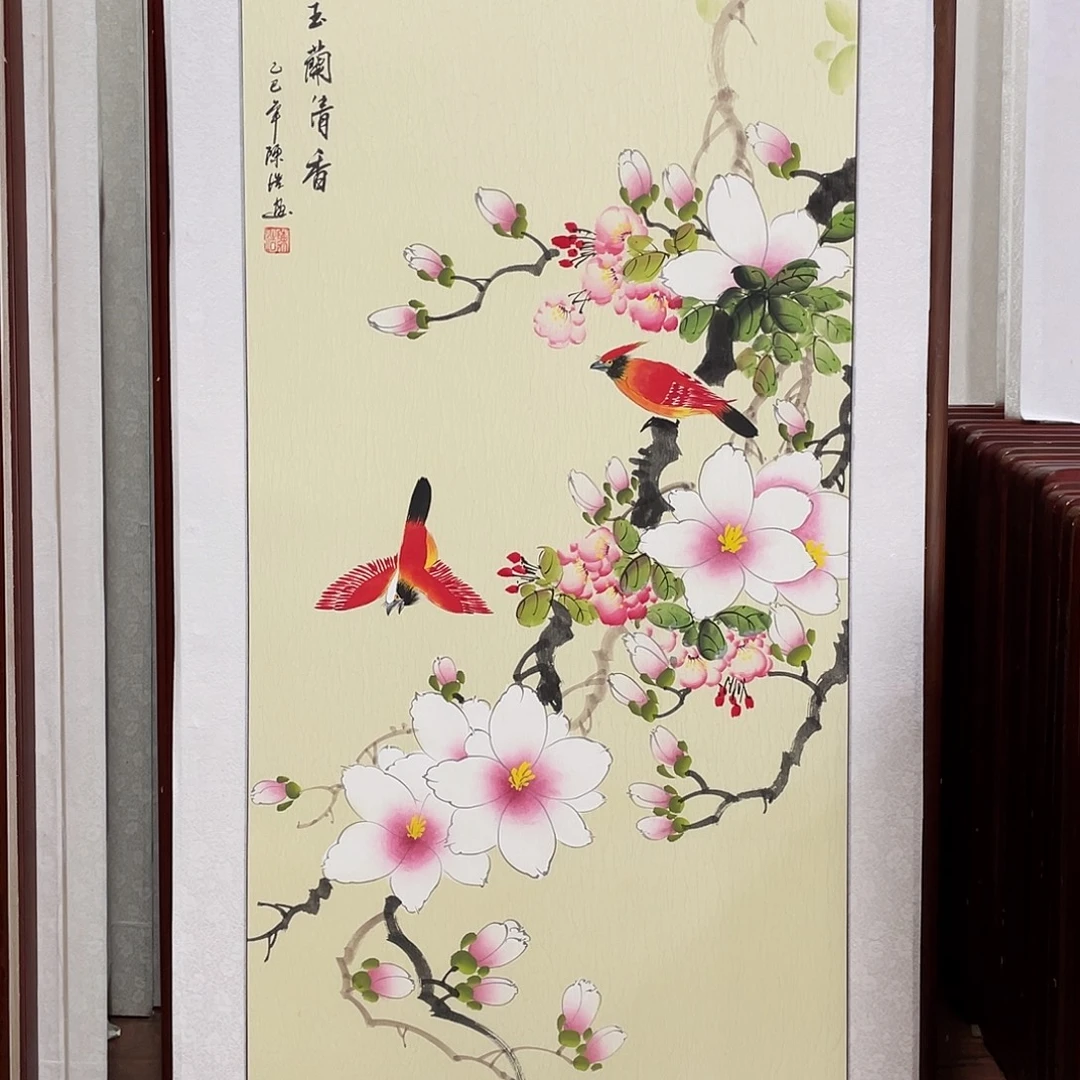 国画带框尺寸63*123厘米