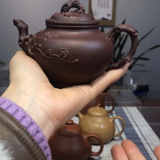 紫砂茶壶四底全手工精品报春220c c